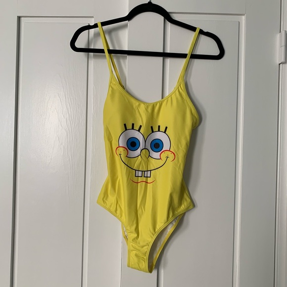 spongebob one piece bathing suit